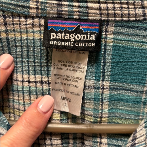 Patagonia Men’s shirt Organic Cotton,size large, excellent condition - Picture 2 of 12